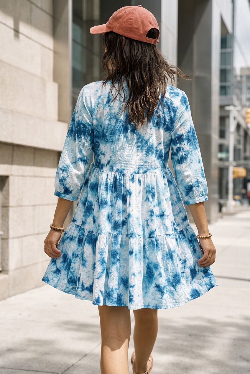 Blue Short Dress