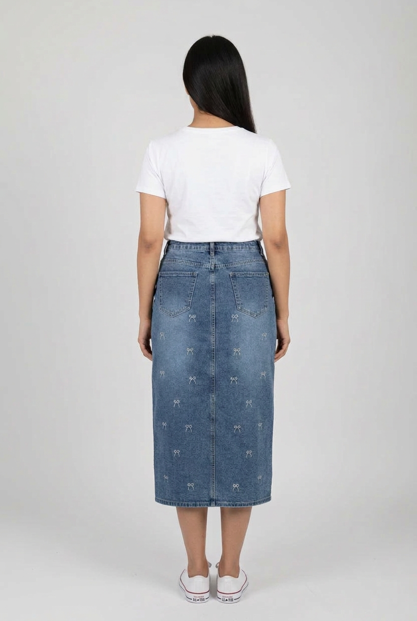 Denim skirt
