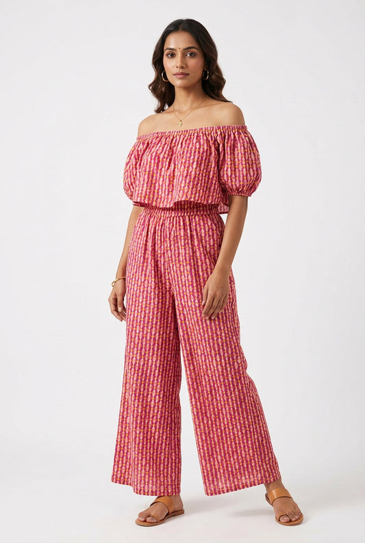 Cotton jump suit
