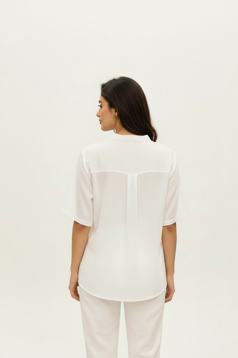 White Sequin Top
