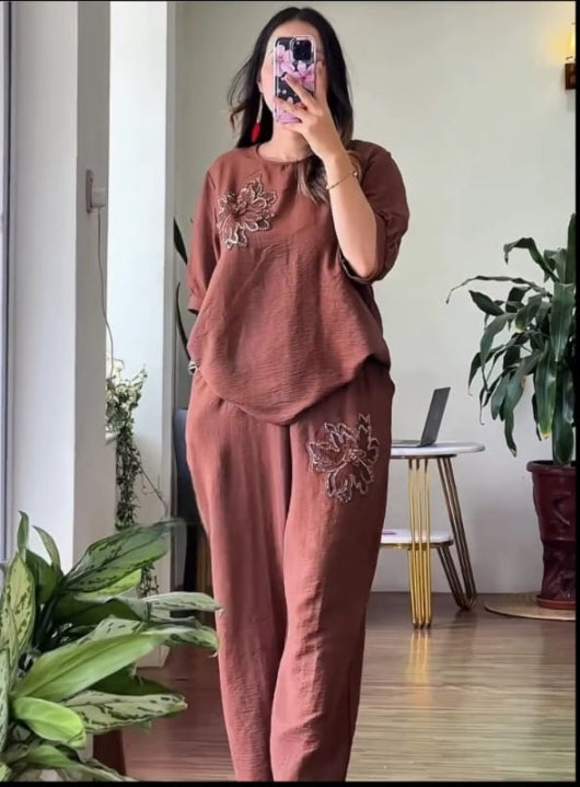 Rust Brown Co-Ord Set