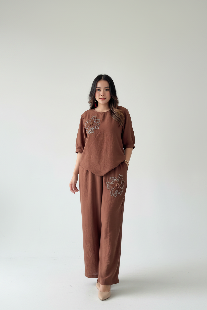 Rust Brown Co-Ord Set