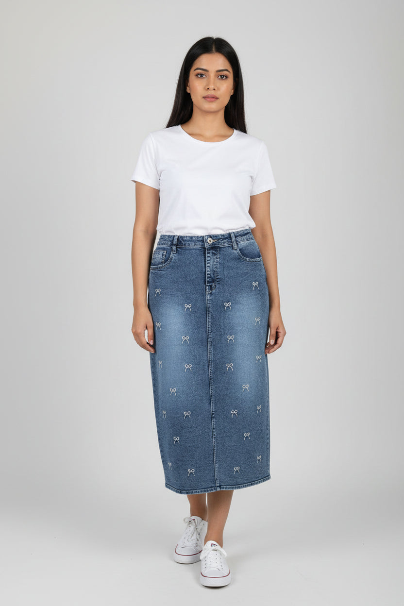 Denim skirt