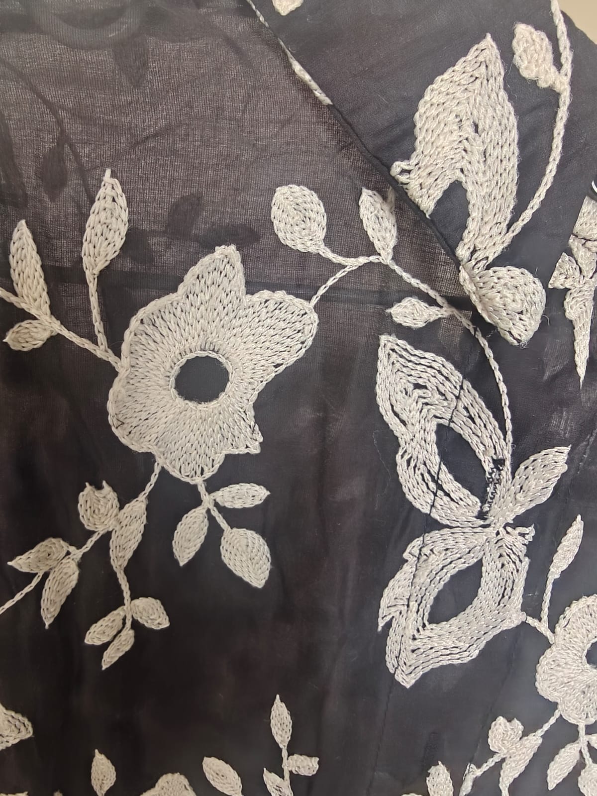 Black Embroidered Shirt