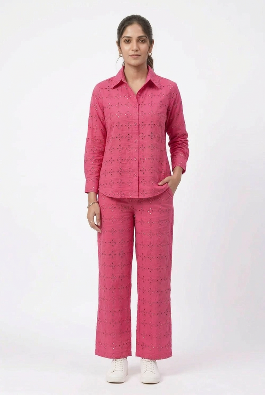Chikankari co-ord set