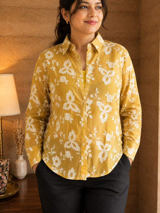Golden Embroidered Shirt
