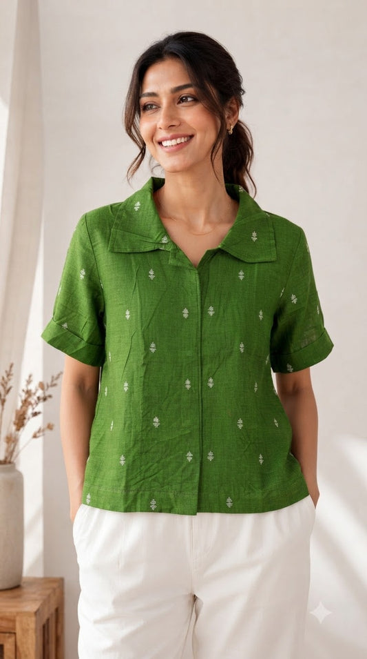 Green Collar Top