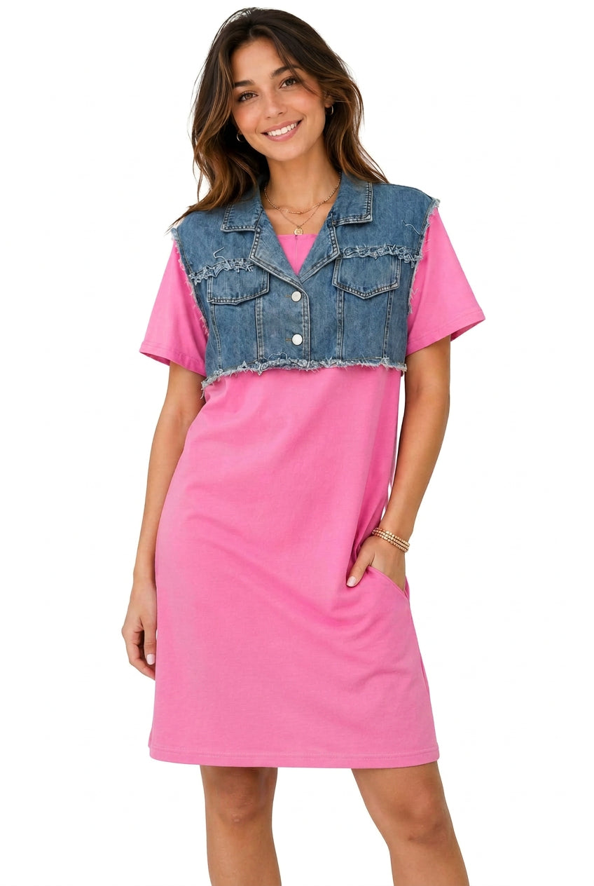 Denim Short Dress