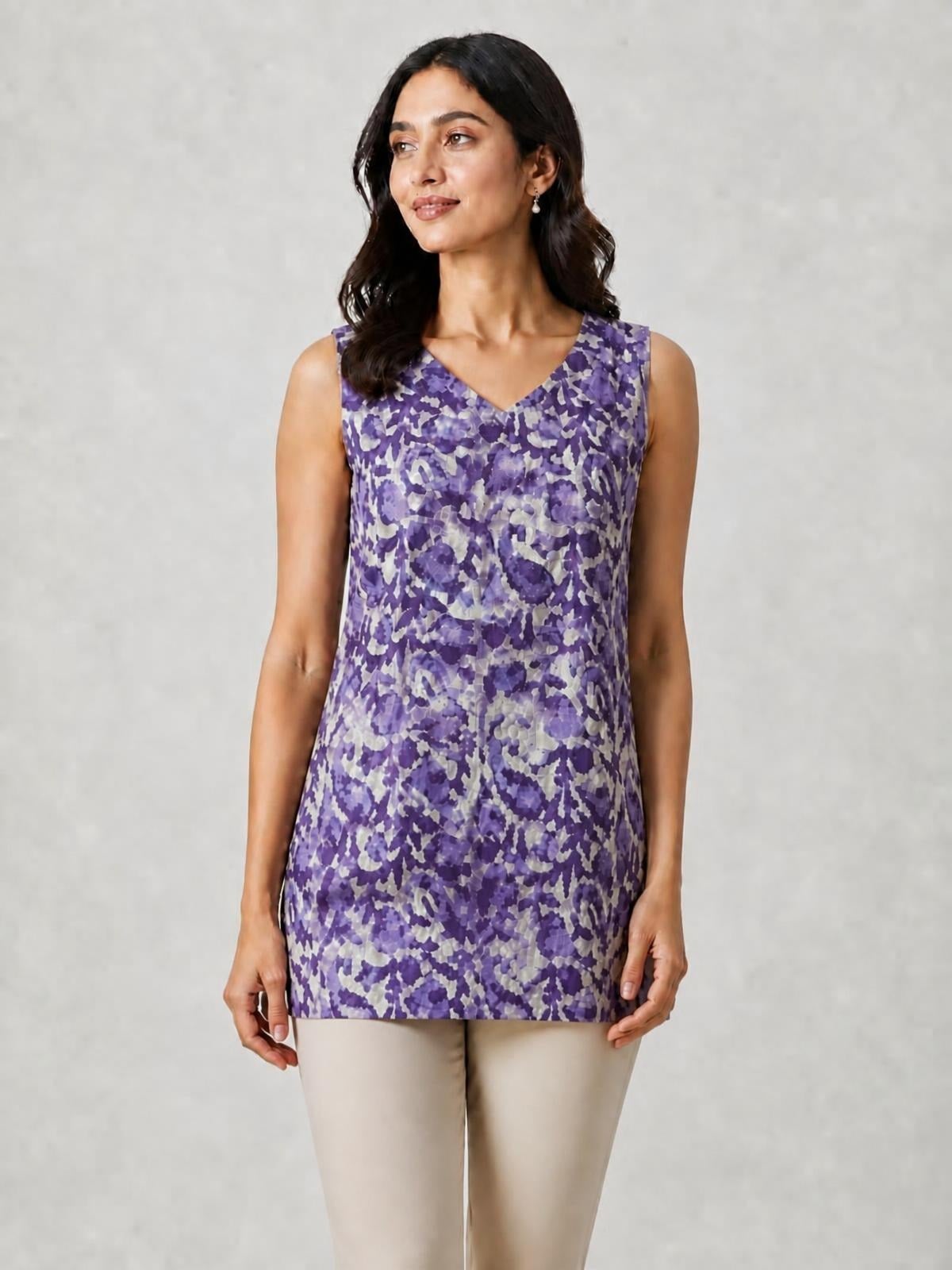 Sleeveless  Cotton Kurti